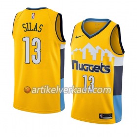 NBA Denver Nuggets Trikot Xavier Silas 13 2018-2019 Nike Gelb Swingman - Herren